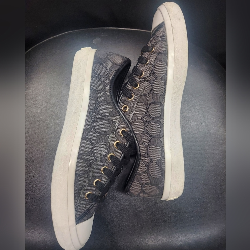 *WEEKEND SALE COACH Empire Signature Canvas Sneakers Women's Size 9 - Picture 3 of 8